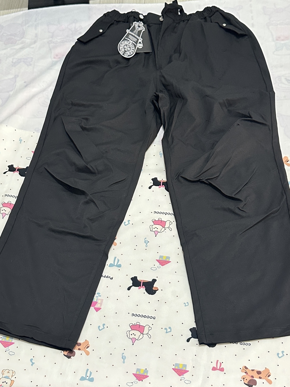 Chrome Hearts Rainbow Leather Label Cross Cargo Wide-Leg Pants - Picture 2 of 12